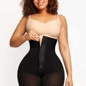 Bella~ High Waisted, Quadruple Boned Shaper Mid Thigh: High Compression